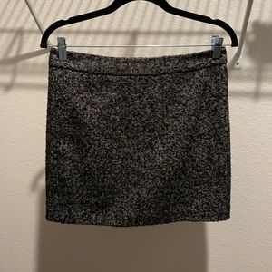 Gap Black Mini Skirt with Exposed Zipper, Size 2